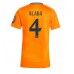 Real Madrid David Alaba #4 Bortedrakt Dame 2024-25 Korte ermer